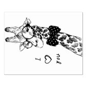 Giraffe I Liebe You Rubber Briefmarke Gummistempel (Prägung)