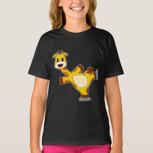 Giraffe Ice Skaten Ice Skate Wintersport T-Shirt