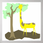 Giraffe Illustration Poster (Vorne)