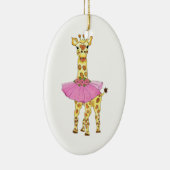 Giraffe im Ballettröckchen Keramikornament (Rechts)
