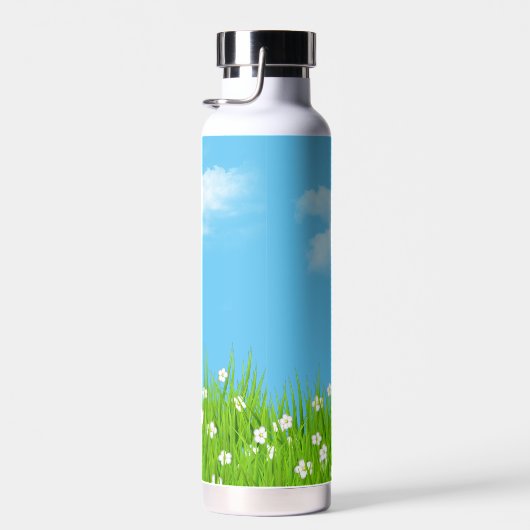 Giraffe im Gras Trinkflasche (Rechts)