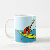 Giraffe im Kajak Kaffeetasse (Links)