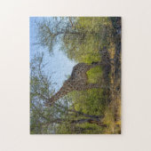 Giraffe im natürlichen Lebensraum, Afrika Puzzle (Vertikal)
