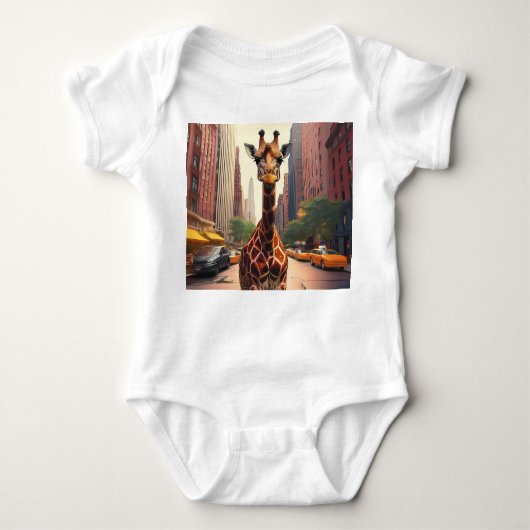 Giraffe im NYC-T - Shirt (Vorderseite)