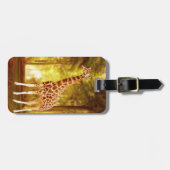 Giraffe im Wald Gepäckanhänger (Vorderseite horizontal)