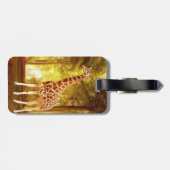 Giraffe im Wald Gepäckanhänger (Rückseite horizontal)