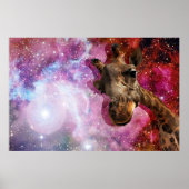 Giraffe...im Weltraum?! Poster (Vorne)