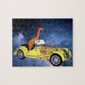 Giraffe im Weltraumpuzzle Puzzle (Horizontal)