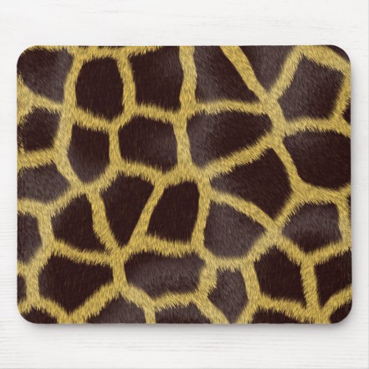 Giraffe Imitate Fur Maus Pad Mousepad (Vorne)