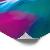 Giraffe in a Banana with orange and Kiwi Fruits Poster (Ecke)