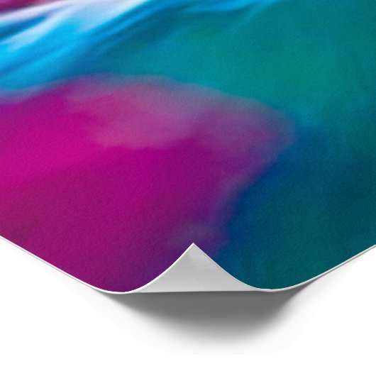 Giraffe in a Banana with orange and Kiwi Fruits Poster (Ecke)