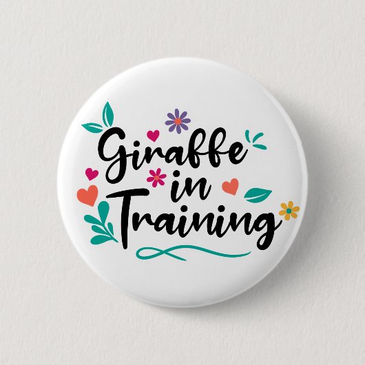 "Giraffe in Ausbildung" V1 Button (Vorderseite)