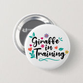 "Giraffe in Ausbildung" V1 Button (Vorne & Hinten)