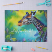 Giraffe in den Bäumen Seidenpapier (Basteln)