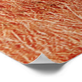 Giraffe in der afrikanischen Savanne gegen den Bac Poster (Ecke)