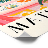 Giraffe in der Badewanne, lustiges Poster im Bad, (Ecke)