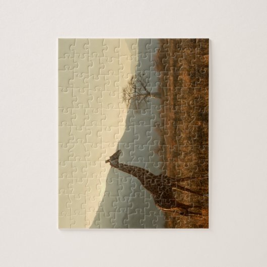 Giraffe in der Savannah Puzzle (Vertikal)