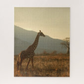 Giraffe in der Savannah Puzzle (Vertikal)
