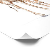 Giraffe in einem Scarf Fotodruck (Ecke)