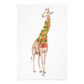 Giraffe in einem Scarf Fotodruck (Vorne)
