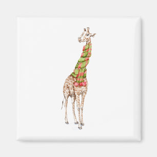 Giraffe in einem Scarf Magnet