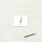 Giraffe in einem Scarf Post-it Klebezettel (Auf Schreibtisch)