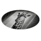 Giraffe in einem Stadtbild Schneidebrett (Ecke)