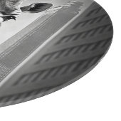 Giraffe in einem Stadtbild Schneidebrett (Ecke)