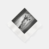 Giraffe in einem Stadtbild Serviette (Ecke)