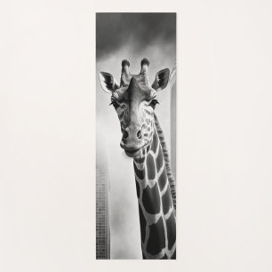 Giraffe in einem Stadtbild Yogamatte