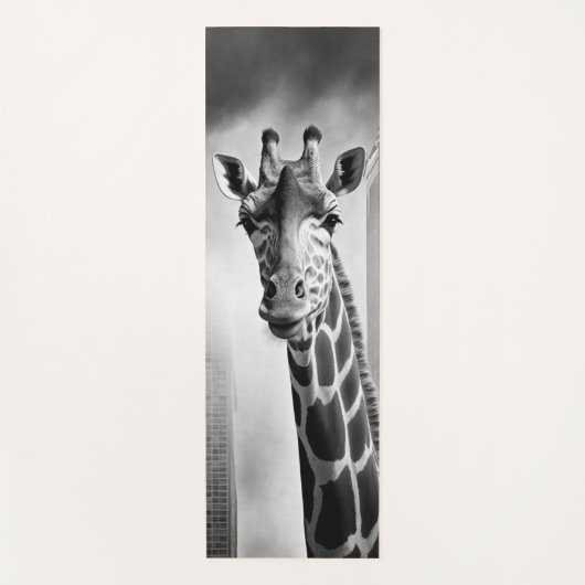 Giraffe in einem Stadtbild Yogamatte (Vorderseite)