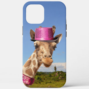 Giraffe in funkelnd-rosa Hut Case-Mate iPhone Hülle