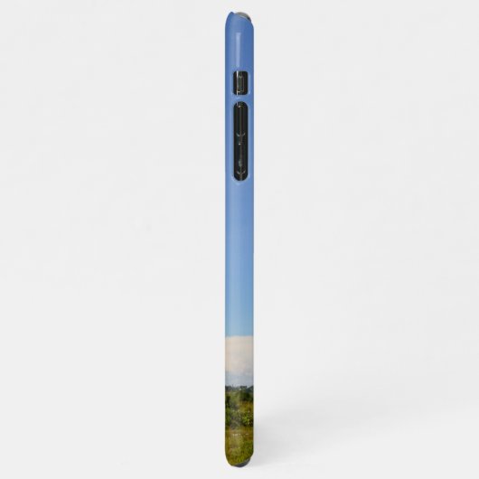 Giraffe in funkelnd-rosa Hut iPhone Hülle (Linke Seite)