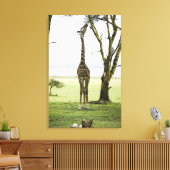 Giraffe in Kenia, Afrika Leinwanddruck (Insitu (Wohnzimmer))