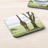 Giraffe in Kenia, Afrika Untersetzer (Linke Seite)