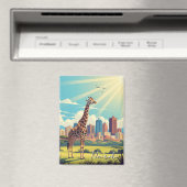 Giraffe in Nairobi Kenya Magnet (In Situ (Geschirrspüler))