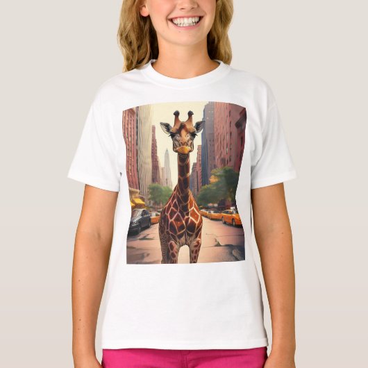 Giraffe in NYC T-Shirt (Vorderseite)