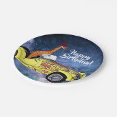 Giraffe in Space Party Paper Teller (Schrägansicht)