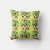 Giraffe in the Savanna Throw Pillow Kissen (Vorderseite)