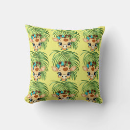 Giraffe in the Savanna Throw Pillow Kissen