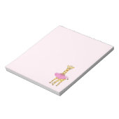Giraffe in Tutu Notizblock (Rotiert)