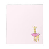 Giraffe in Tutu Notizblock (Vorderseite)