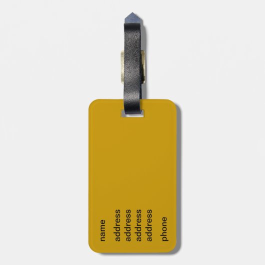 Giraffe Incognito Gepäckanhänger (Rückseite vertikal)