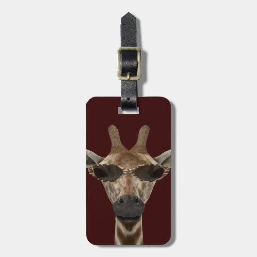 Giraffe Incognito Gepäckanhänger (Vorderseite vertikal)