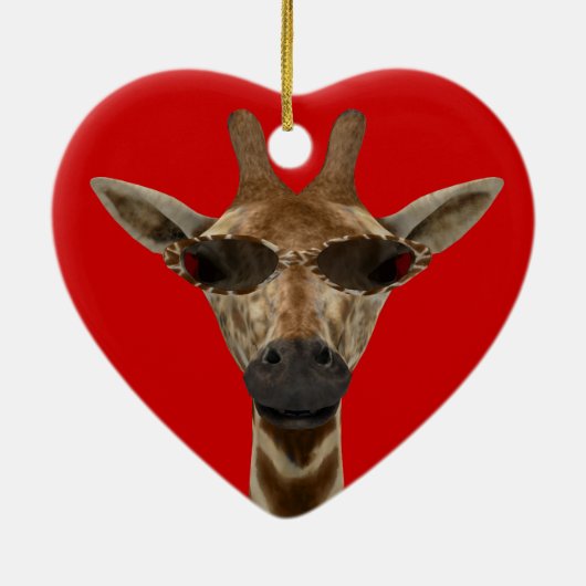 Giraffe inkognito keramikornament (Hinten)
