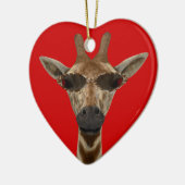 Giraffe inkognito keramikornament (Links)