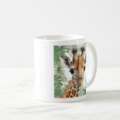 Giraffe Jungle Background Kaffeetasse (VorderseiteRechts)
