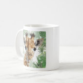 Giraffe Jungle Background Kaffeetasse (Vorderseite Links)