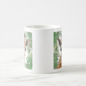 Giraffe Jungle Background Kaffeetasse (Mittel)