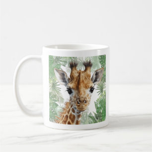 Giraffe Jungle Background Kaffeetasse